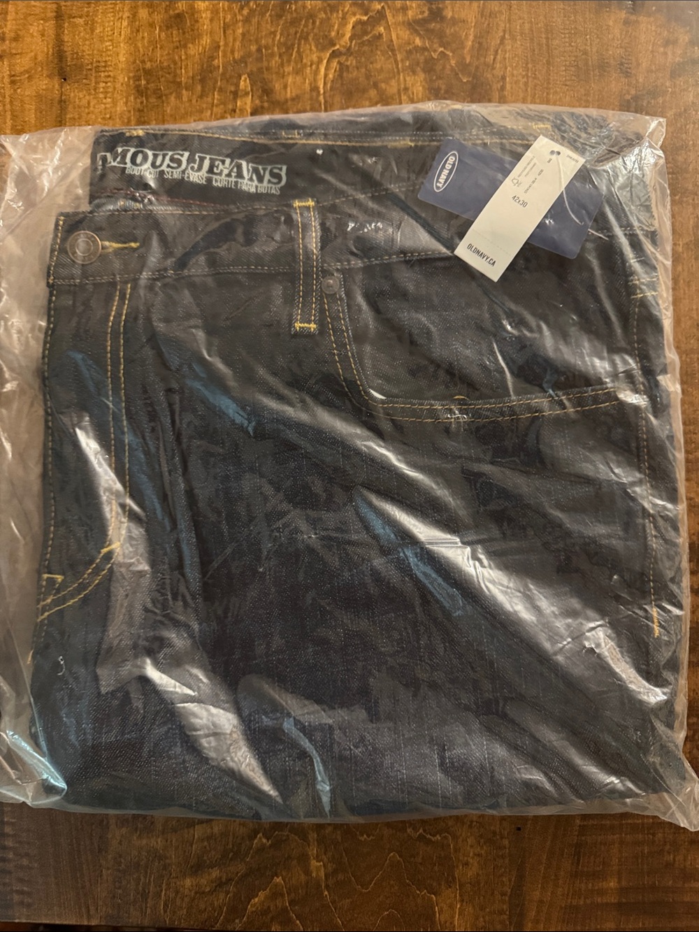 Old Navy Men’s Dark Indigo Bootcut Jeans